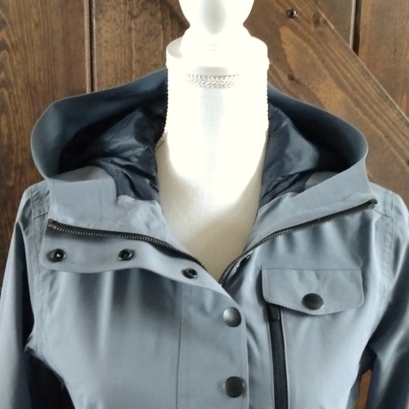 Aether Women's Hooded Anorak Jacket Lifetime Guarantee Size 1 Grey Excellent - Picture 3 of 12